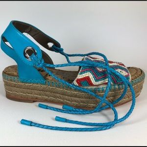 Sam Edelman beaded wedge sandals